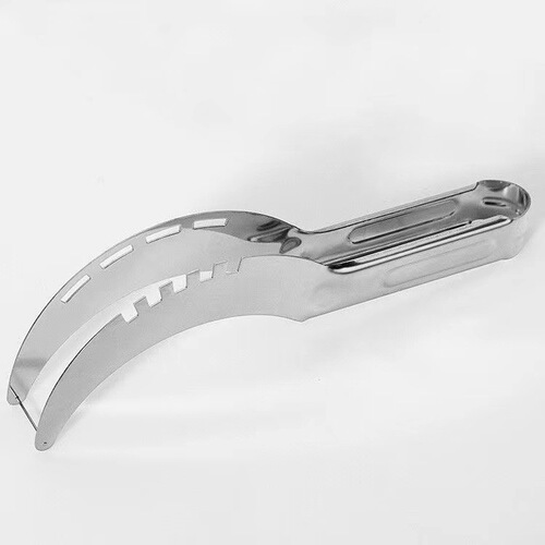 Stainless steel fruit slicer, watermelon dicing device, cantaloupe dicing knife, summer essential watermelon cutting tool