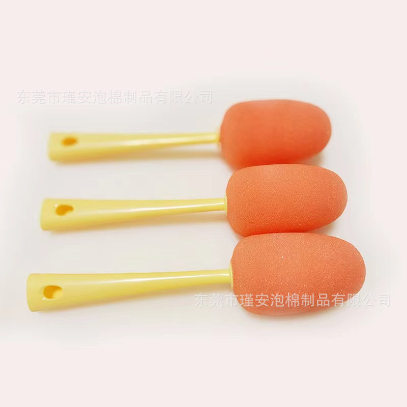 批发  胡萝卜家用多功能洗杯清洁海绵 清洁杯刷头