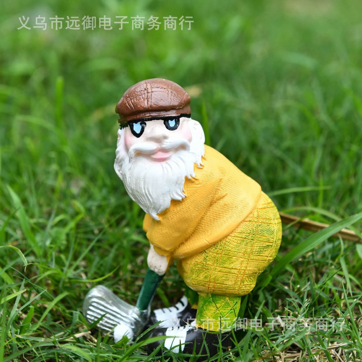 Cross-border standalone site gnome garden decoration golf dwarf old man statue resin craft ornament