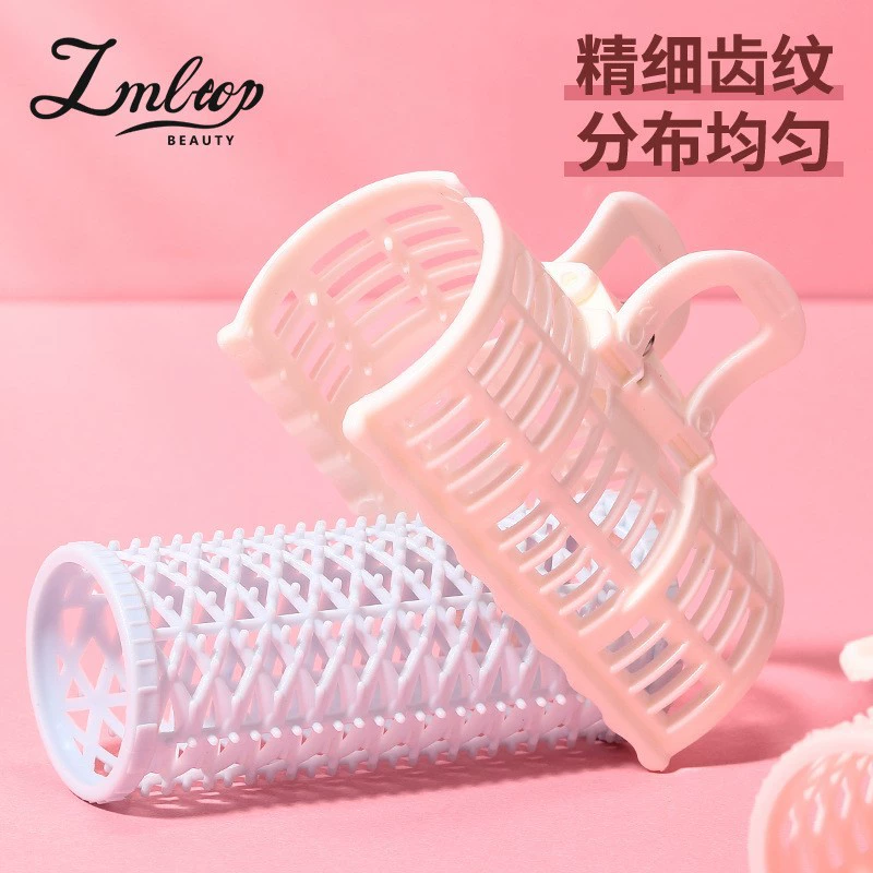 Double-layer ventilated hair rollers, 3-pack salon curlers, breathable lightweight clips
