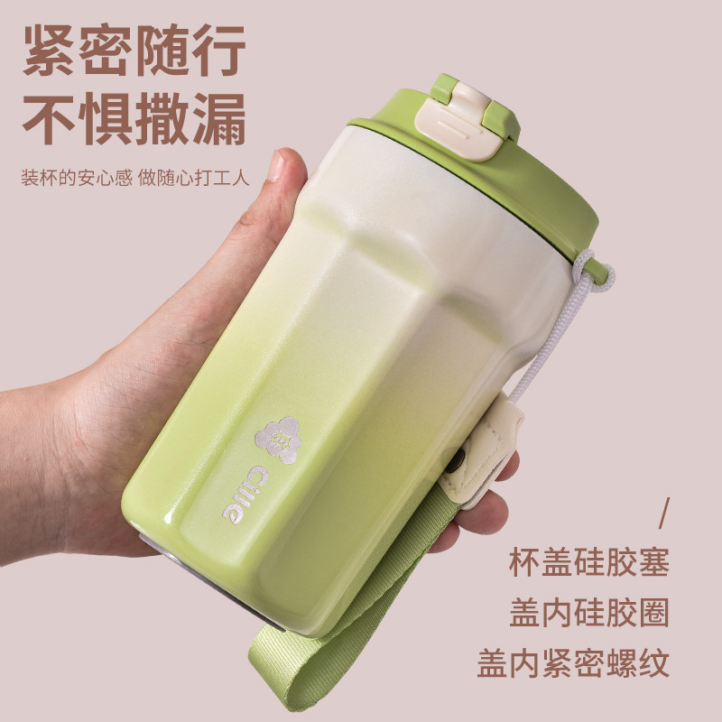 希乐咖啡杯陶瓷内胆保温杯大容量便携随行杯女不锈钢水杯泡茶杯子|undefined