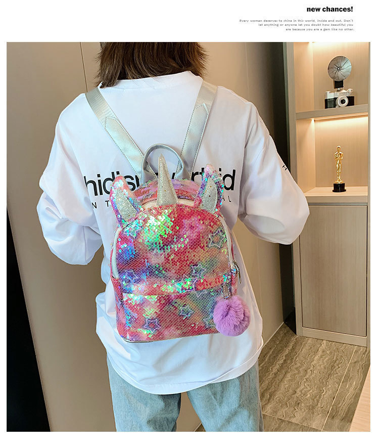 Fashion Backpack Bags Type Casual, Daily, Party Occasion Women's Pvc Star Cute Cylindrical Zipper Fashion Backpack
