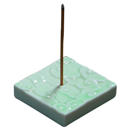Chinese mini ceramic incense cord incense burner light luxury Zen celadon incense holder incense stand household incense burner ornaments wholesale