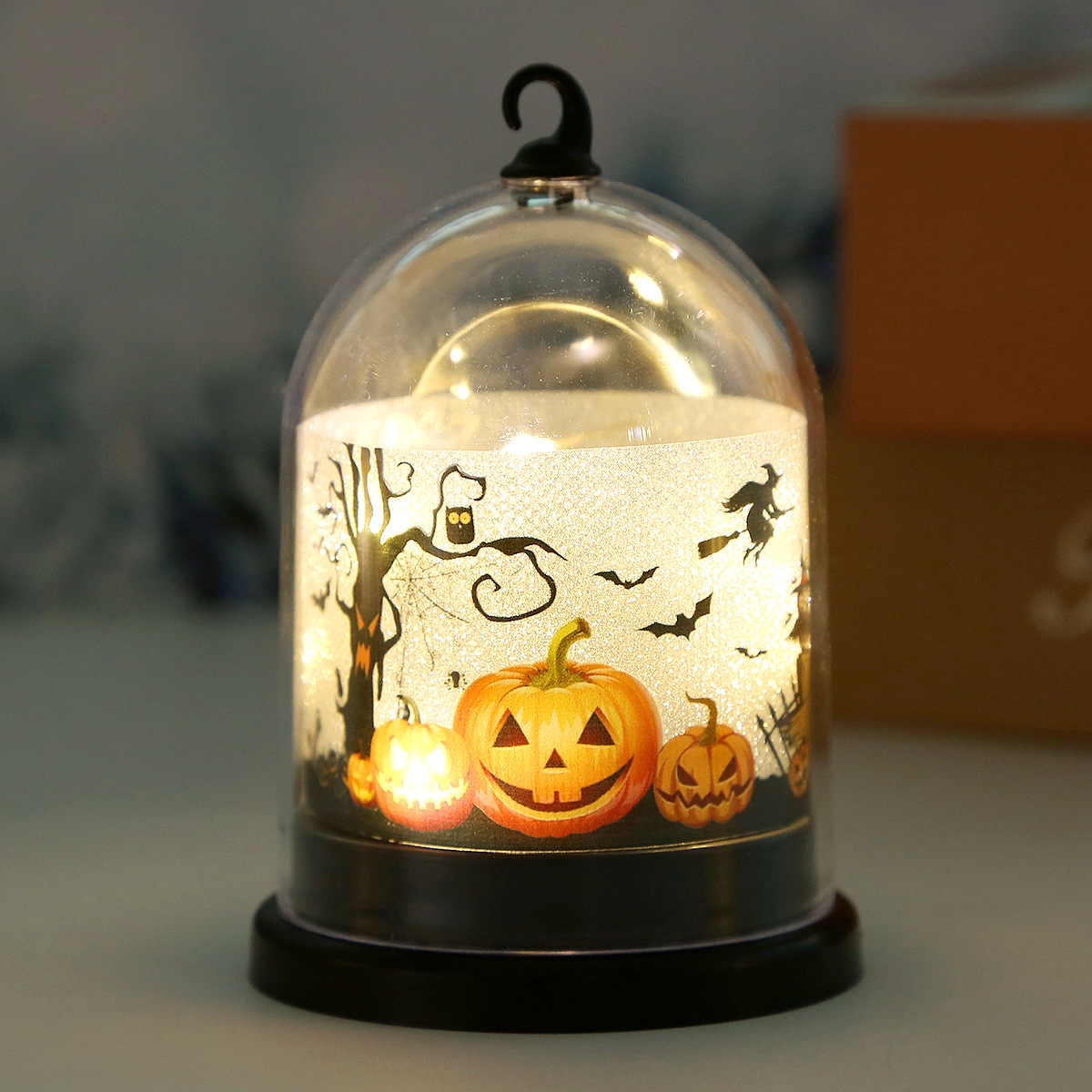 万圣节装饰品儿童礼物南瓜灯创意小夜灯氛围灯led蜡烛灯布置摆件详情8