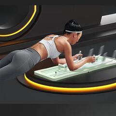 六合一多機能フィットネス板健腹輪自動スプリングバック腹筋痩せお腹器材家庭用フィットネス器