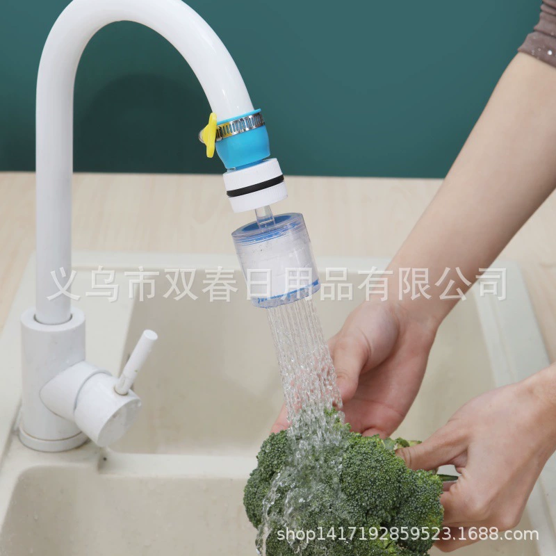 Новая модель универсального душевого смесителя с вращающимся на 360 градусов фильтром, защищенным от брызг, и функцией регулировки напора.