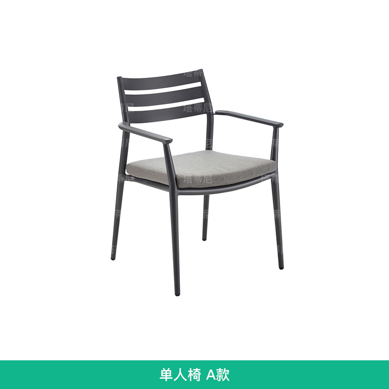 Mesas y sillas de ratán para exteriores, muebles de ocio impermeables y resistentes al sol para patio exterior, conjunto de mesa larga de teca para jardín o balcón de villa