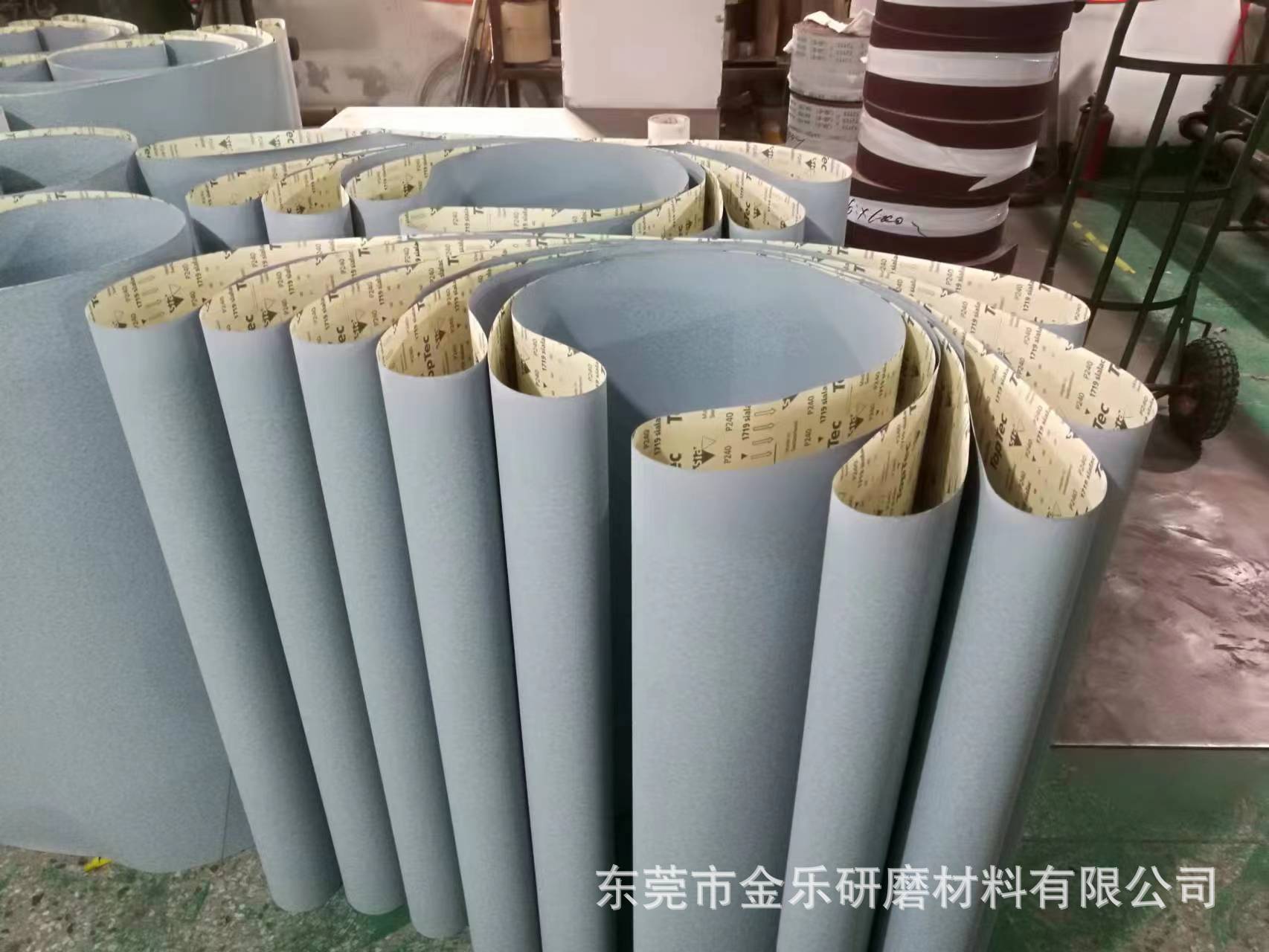 厂家供应砂带白砂纸带白色涂层棕刚玉碳化硅氧化铝沙纸沙布打磨