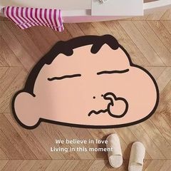 漫画かわいいクレヨンしんちゃんトイレ浴室珪藻泥吸水マット家庭用防塵玄関玄関玄関マット