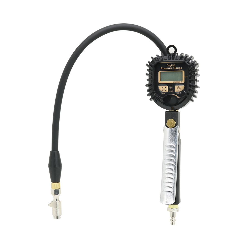 高精度数显胎压枪胎压表带充气头汽车轮胎压监测器计数显加气枪