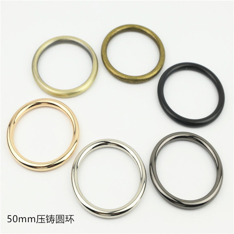 Luggage Hardware Accessories, Die-Cast Round Rings, Seamless Round Rings, Connecting Buckles, Seamless Circular Lifting Rings, Inner Diameter 5cm