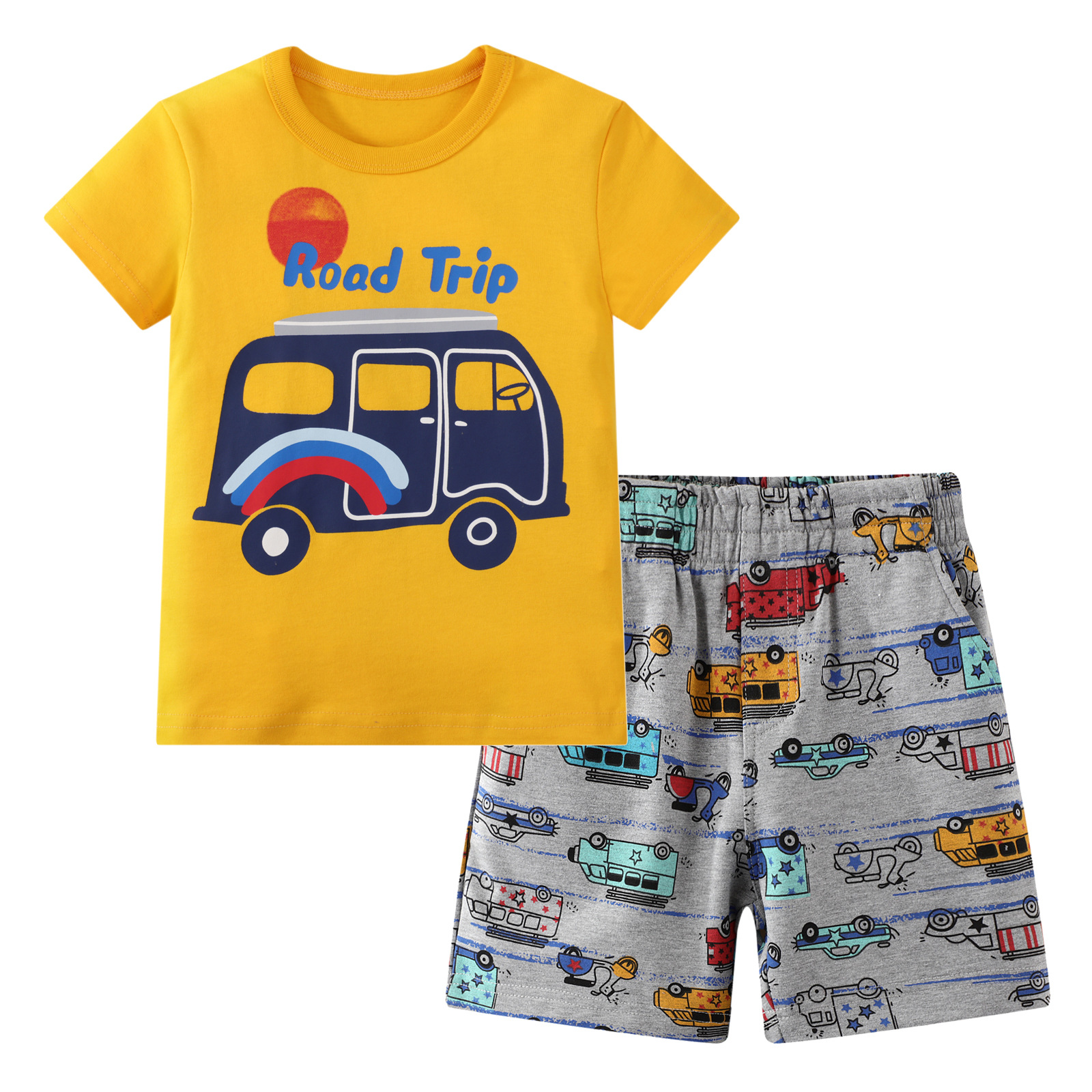 欧美风格品牌童装Gold treasure夏季纯棉童套装 阿里巴巴童装批发|ms