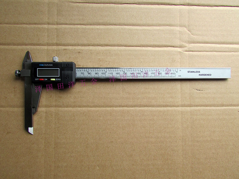 上海恒量伸缩爪数显卡尺0-150/200/300mm电子游标卡尺
