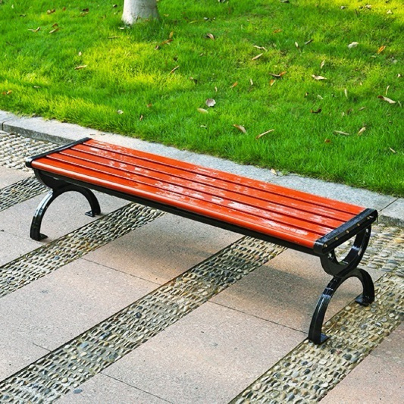 [고품질] 페인트가 벗겨지지 않는 플라스틱 목재 1.2m 등받이 없음