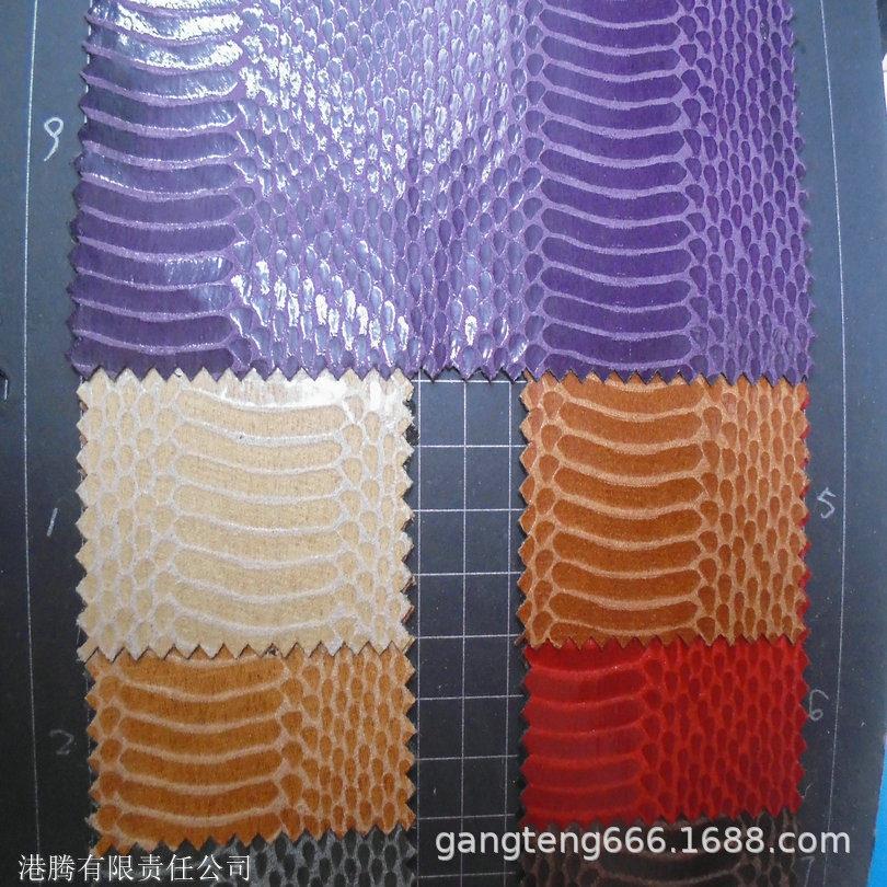 亮面仿超纤 蛇纹皮革 弯曲亮光 蛇腹皮革 小鳄鱼线条 超纤布 压胶