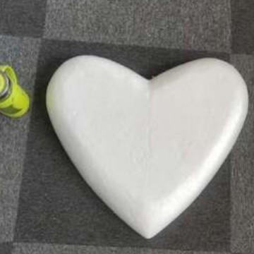 Baolilong espuma sólida tamaño del corazón melocotón medio amor decoración de la ventana boda apoyos pintados