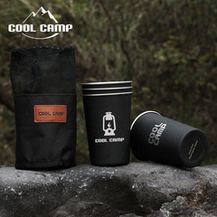 Outdoor camping portable 304 stainless steel water cup coffee cup picnic beer cup drink cup tea cup mountaineering water cup