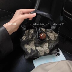 2025新型の金蝶刺繍新中国式レトロ高質感手提げシングル肩斜め掛け小衆デザインバッグ女
