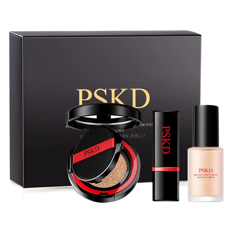 PSKD макияж легкий набор для макияжа лица коробка макияж крем макияж Передняя кремовая основа жидкий консилер комбинация из трех частей набор