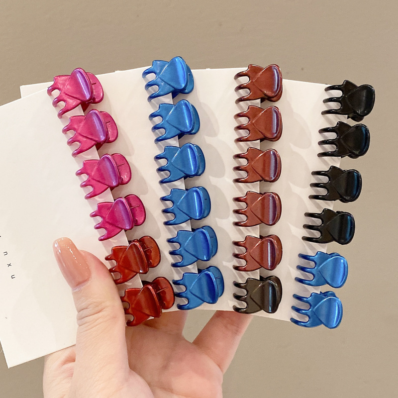 Pequeño clip de agarre de verano para mujeres clip de peluquería clip de peluquería clip de peluquería pequeño clip de peluquería red rojo estilo coreano clip de peluquería lateral