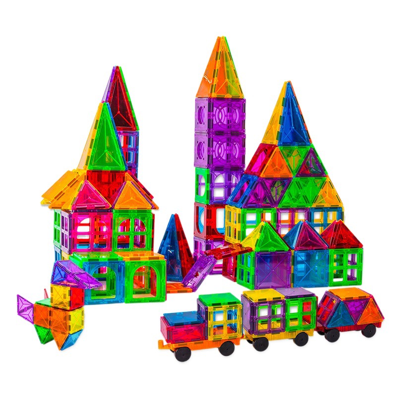 Fuente fabricante color ventana hoja magnética juguetes educativos bloques de construcción pensamiento juguete los niños montaje DIY traje