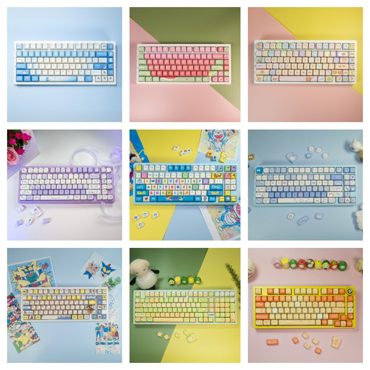 客制化PC/PBT键帽展示图