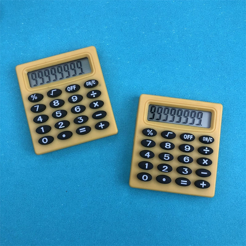 Карманный мини-калькулятор «Small Quartet Pocket Cartoon Mini Calculator Pocket Treasure Block Battery Calculator Candy Portable Computer»