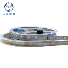 5050�ེIP68ů�� ����led��ɫ12VLED�ƴ�˫����ѹ��ɫ��������