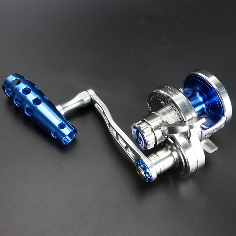 Carrete de Pesca Little Golden Bull, Totalmente Metálico, para Pesca Lenta, Modelo ECO20 30, para Pesca de Grandes Peces desde Barco, Carrete de Pesca en Alta Mar, 25 kg