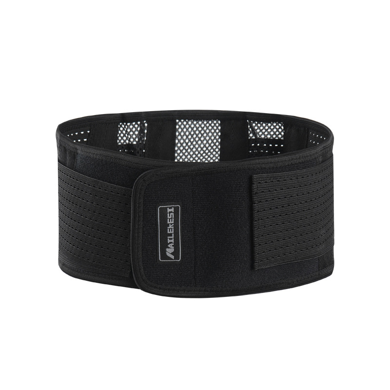 Deportes de fitness, protección de la cintura, levantamiento de pesas transpirable, barra de soporte de resorte transpirable, fabricantes de cinturones de protección de la columna lumbar para hombres y mujeres, venta al por mayor