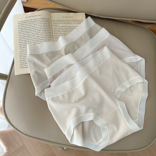 8397 Dream Pants 2.0 Cream Brushed Cashmere Simple Seamless Mid-High Waist Underwear Autumn and Winter Briefs for Women