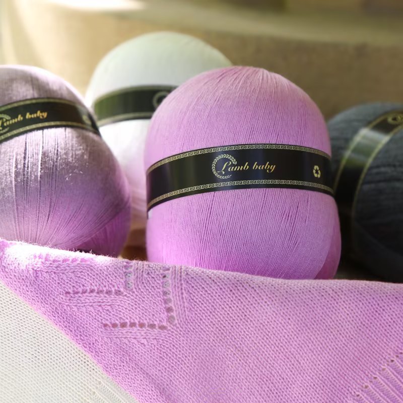 真絲棉毛線團3兩大團夏季蕾絲線手編玩偶diy鏤空鈎針線批發