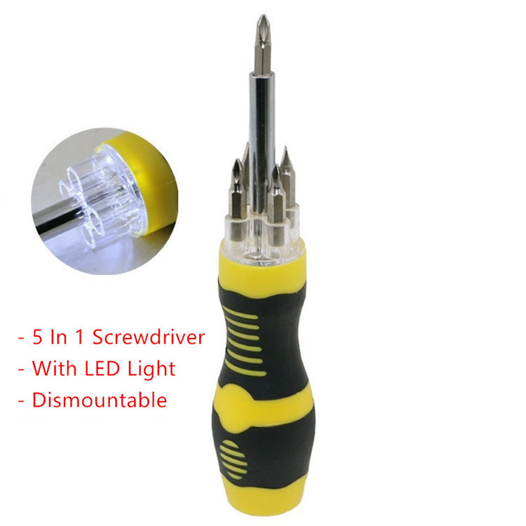 LED多功能带灯螺丝刀YZ-2695-T 加迷你修苹果螺丝刀专促销