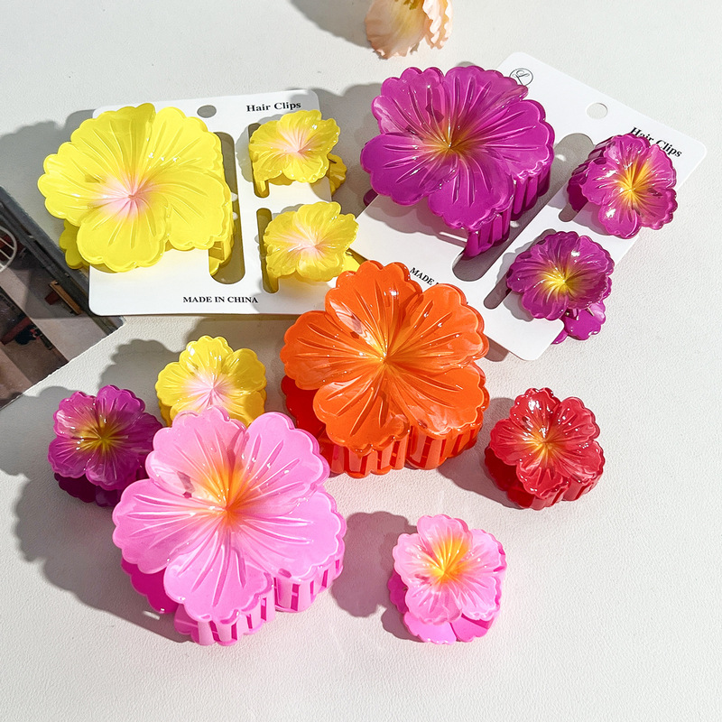 New Amazon Egg Flower Hair Clip Set Bauhinia Back Head Clip Temperament Shark Clip Hair Accessories Headwear New Amazon Egg Flower Hair Clip Set Bauhinia Back Head Clip Temperament Shark Clip Hair Accessories Headwear