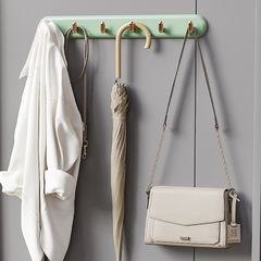 Shuoguo light luxury home row hook bathroom bathroom punch-free coat hook kitchen door multi-functional sticky hook