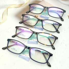 2025眼镜框男女复古近视眼镜架TR90方框玳瑁老花镜架