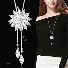 K 74129 Titanium Steel Long Necklace ë���� �������� �羳ר