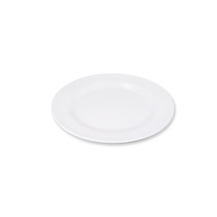 Melamine 9-inch White Camping Salad & Fruit Plate—Dishware for Picnics, Outdoor Dining, and Casual Meals