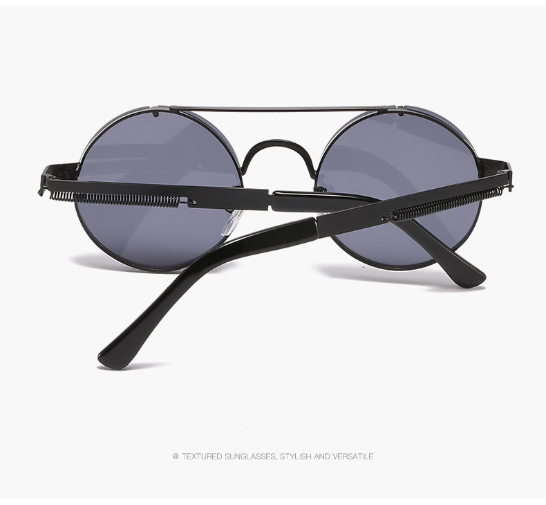 Retro Round Metal Frame Sunglasses Wholesale display picture 6