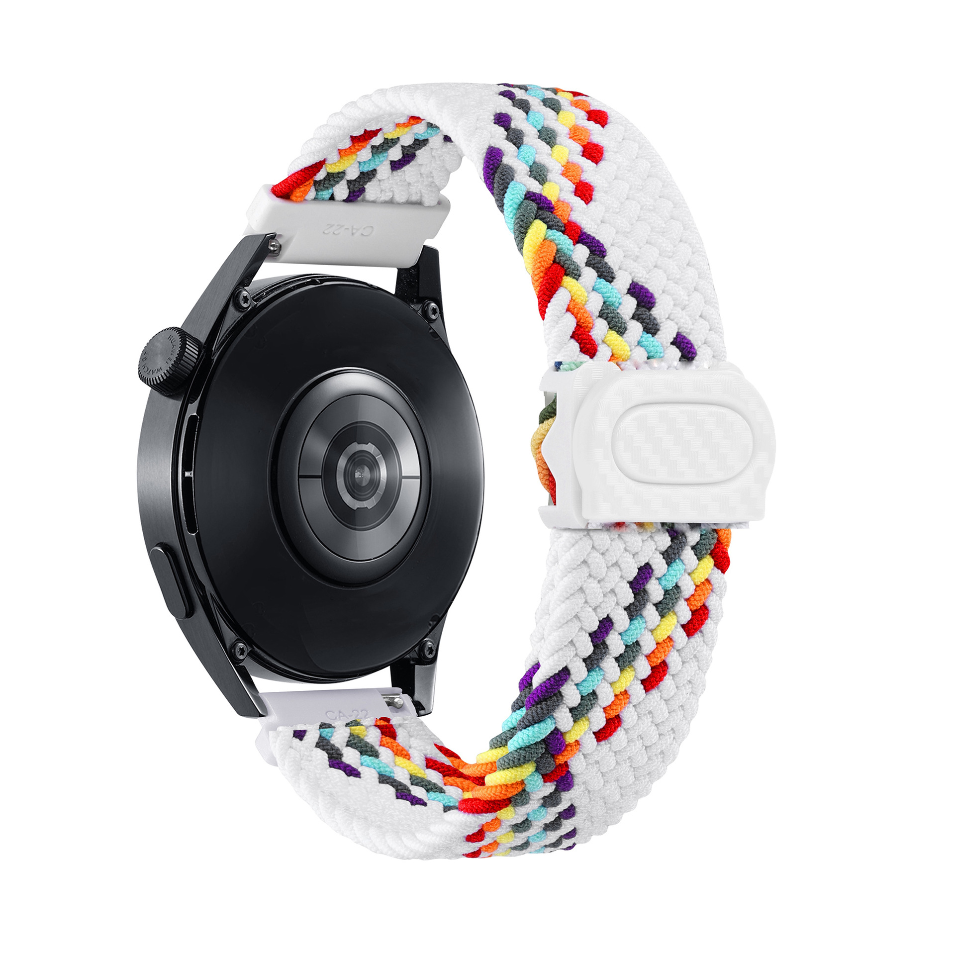 It is suitable for the carbon fiber texture snap braided strap of Samsung watch4657 and the strap of Huawei watch GT345 undefined