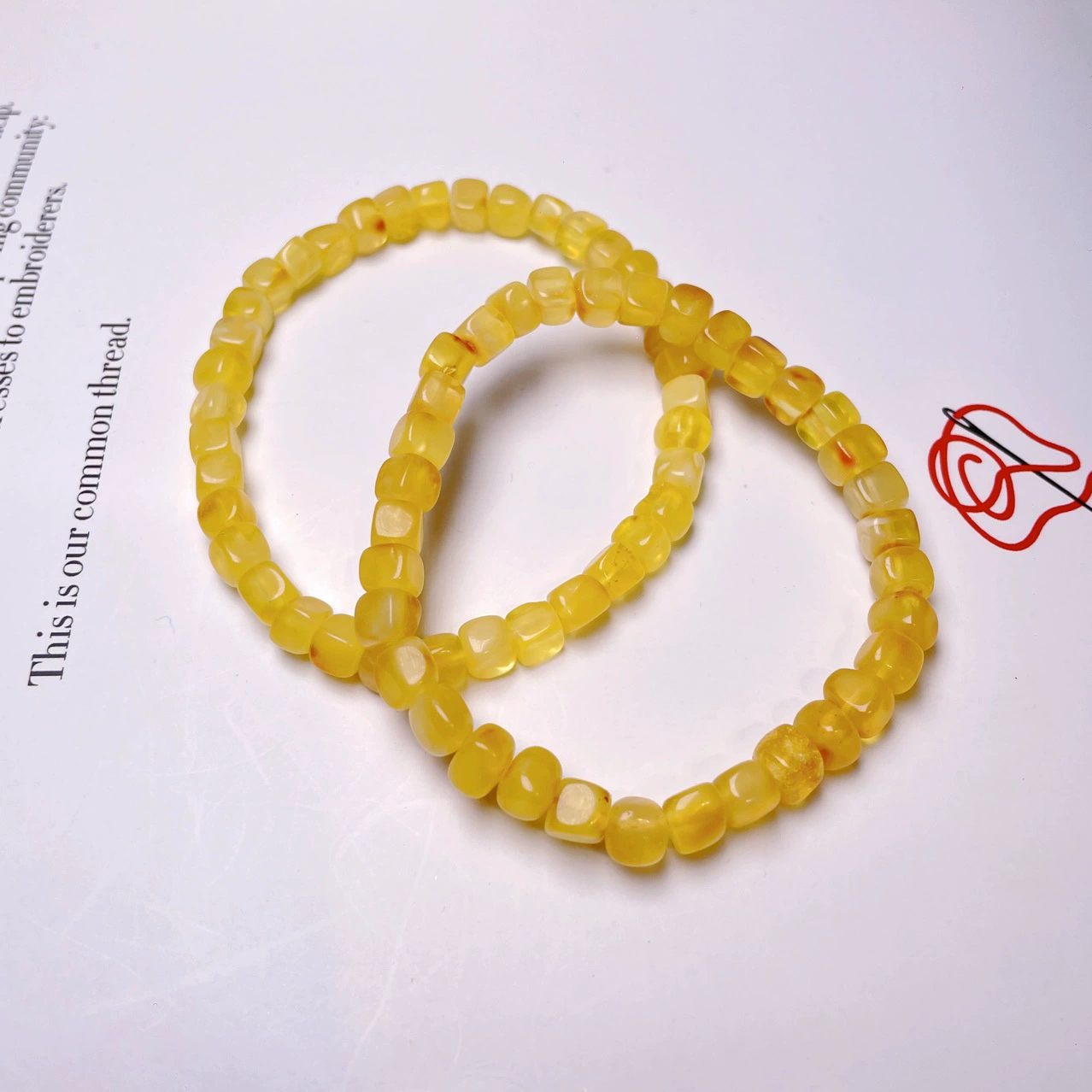 Натуральный пчелиный воск, медовый сахарный кубик, куриное масло, желтый браслет, ювелирные изделия с одним кругом для женщин и мужчин, прямая трансляция