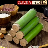 Натуральная бамбуковая трубка для приготовления рисовых пельменей, свежая бамбуковая трубка поршневого типа для бытового использования, оптовая продажа клейкого риса из бамбука
