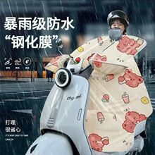 新款特厚电动车挡风被防风防寒电动车摩托车通用加绒加厚保暖冬季