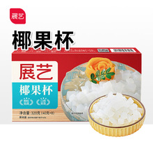 展艺椰果粒40g*8杯 椰肉肉小包装果冻珍珠奶茶芋圆专用家用材料