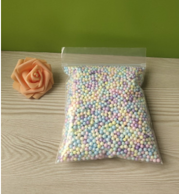 4-6mm macaron color bola de espuma material hecho a mano bricolaje Bola de partículas delgadas Planeta de flujo de relleno decorativo