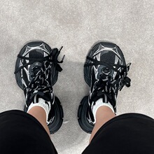 爆款巴黎3xl老爹鞋女2025春夏新款厚底增高百搭情侣同款休闲鞋男