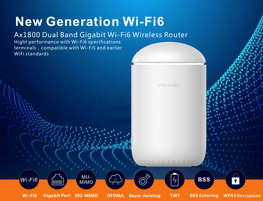 新款PIX-LINK 1800M双频千兆Wi-Fi6 无线路由器LV-AX02详情图5