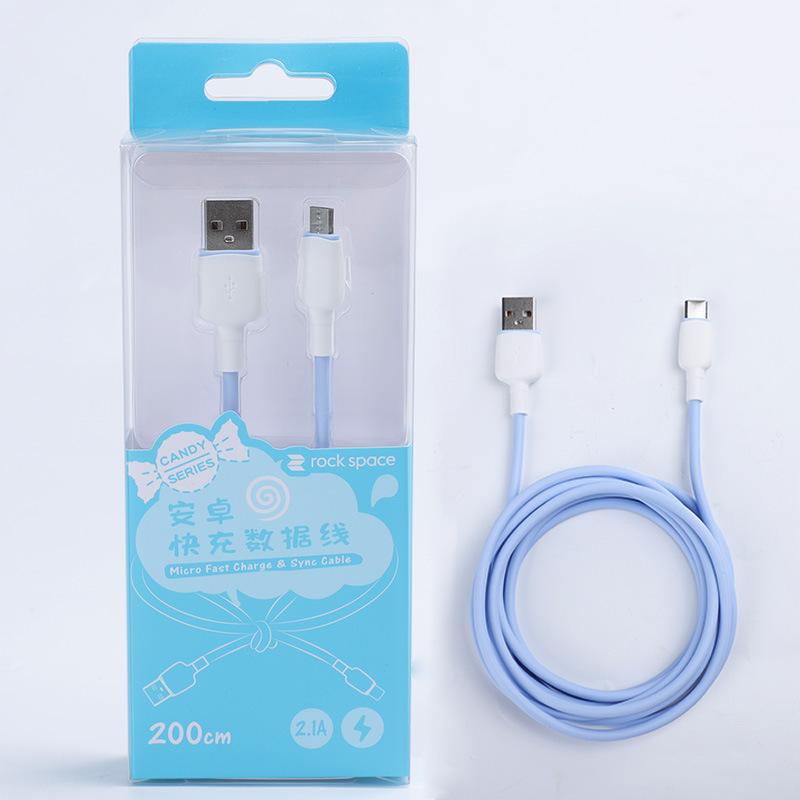新しい液体シリコーン高速充電ケーブル Type-c データケーブルは、Huawei Apple Android データ充電ケーブルに適しています|undefined
