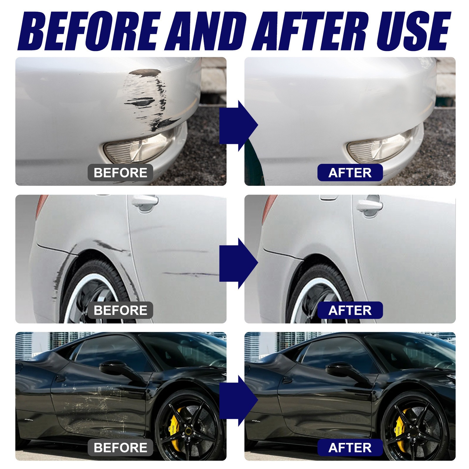 Rayhong Car Scratch Care Agent Scratch Removal Abrasive Polishing Paint Surface Refurbishment Scratch Wax Scratch Remover