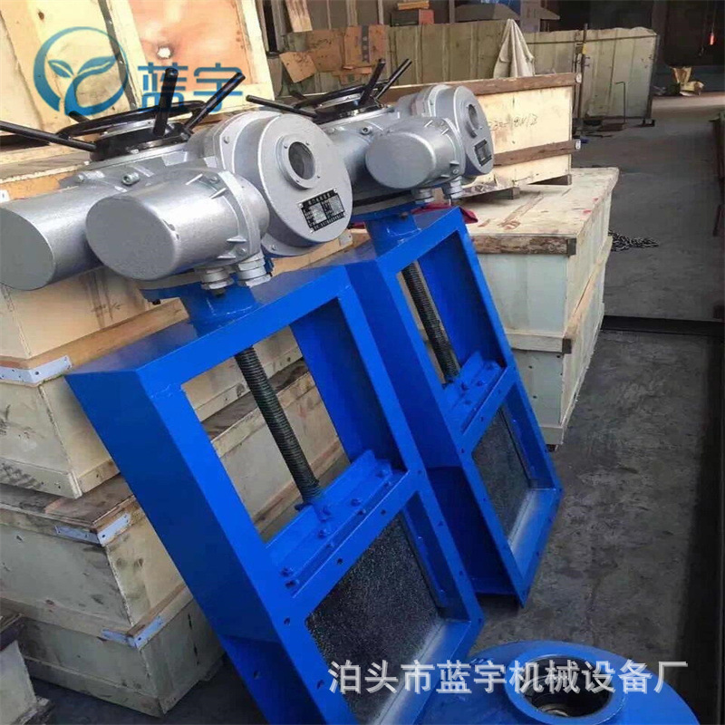 电动高温烟道插板门插板阀气动闸板阀400*400不锈钢平板闸阀门